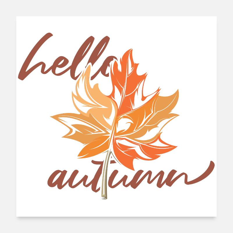 Maple leaf Mapleleaf Automne Automne Poster 60 x 60 cm
