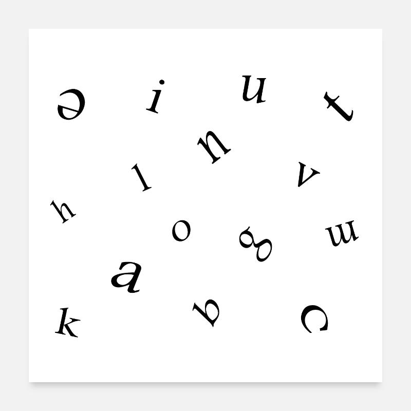 Letters Poster 24" x 24" (60x60 cm)