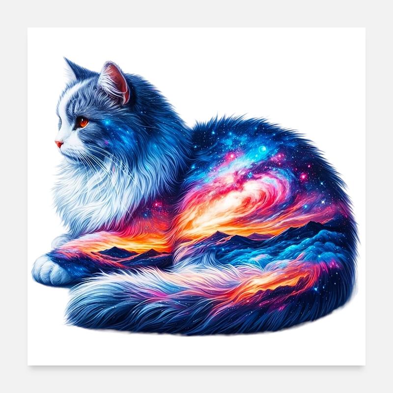Chat Poster 60 x 60 cm