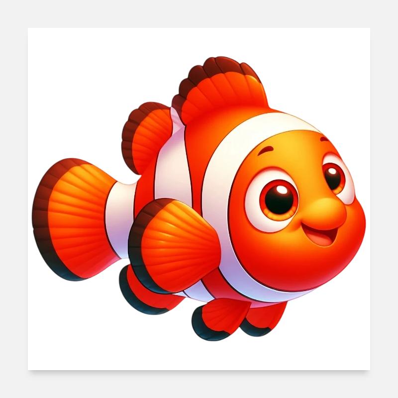Clownfisch Poster 60x60 cm