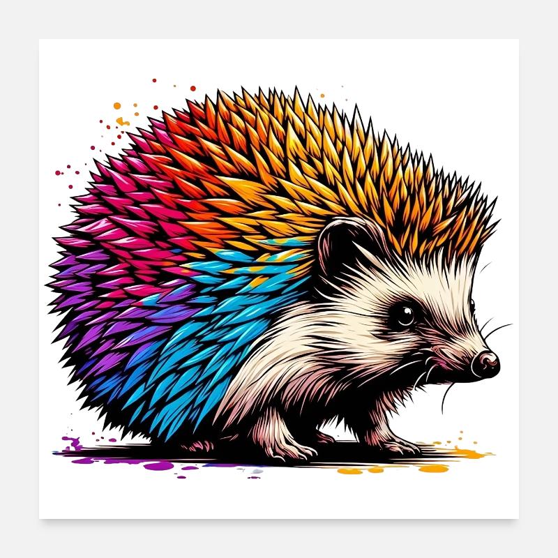 Igel Poster 60x60 cm