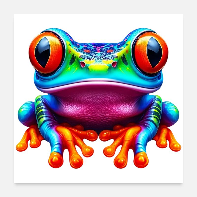 Grenouille Poster 60 x 60 cm