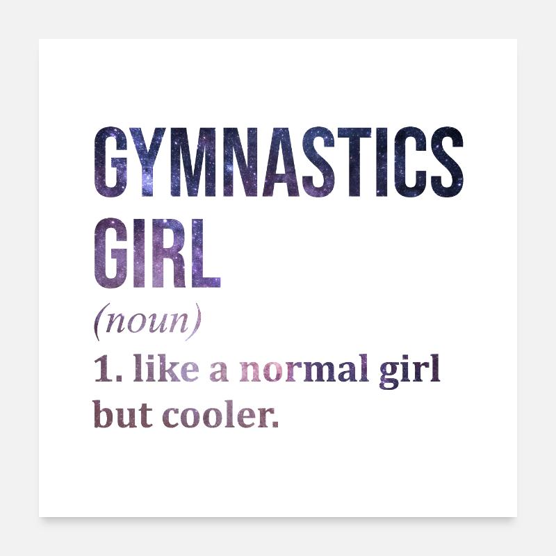 gymnastique Poster 60 x 60 cm