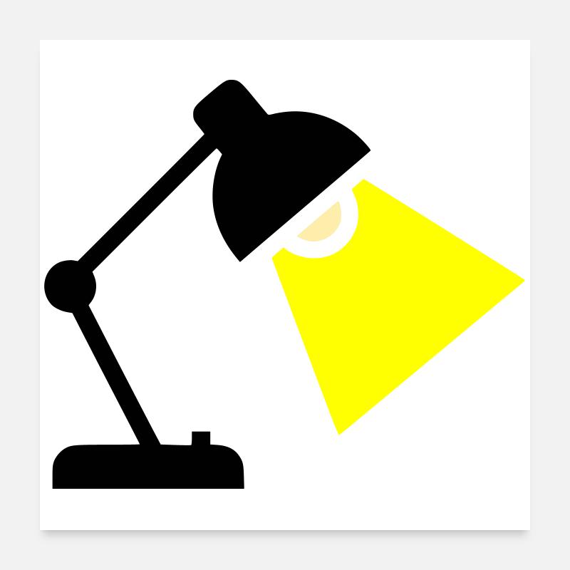Desk Lamp Light Idea Poster 24" x 24" (60x60 cm)