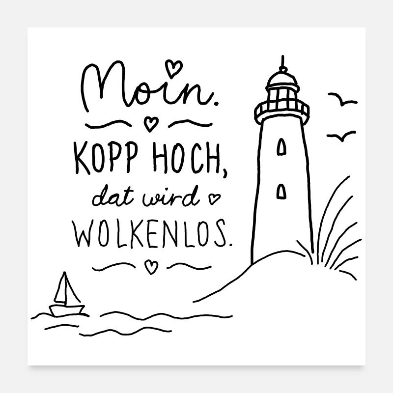 Moin Kopp high cloudless Poster 24" x 24" (60x60 cm)