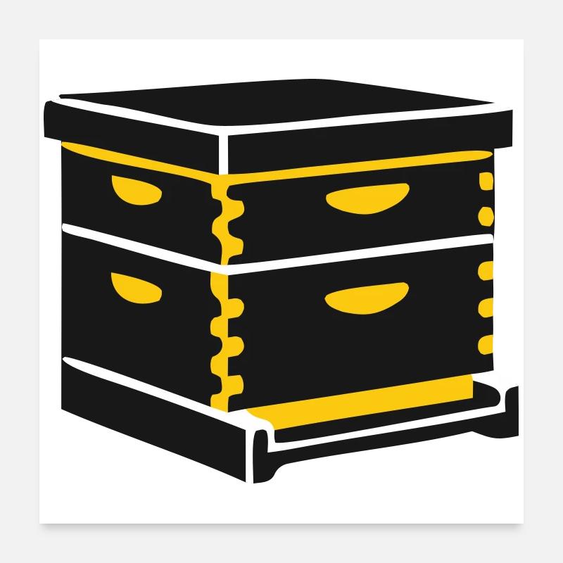Beehive hive beekeeping apiary beekeeper Poster 24" x 24" (60x60 cm)