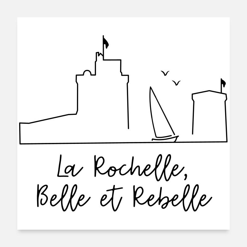 La Rochelle design by Nicolas Poitevin Poster 60 x 60 cm