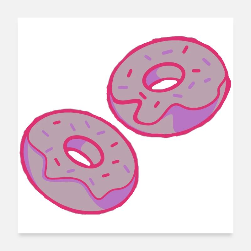 Beignets Poster 60 x 60 cm