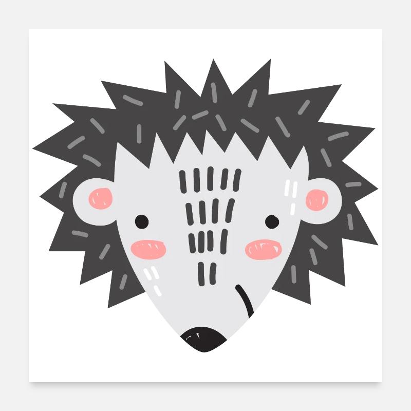 Igel "Max" Poster 60x60 cm