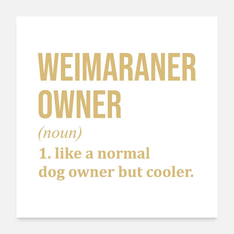Weimaraner Poster 60 x 60 cm