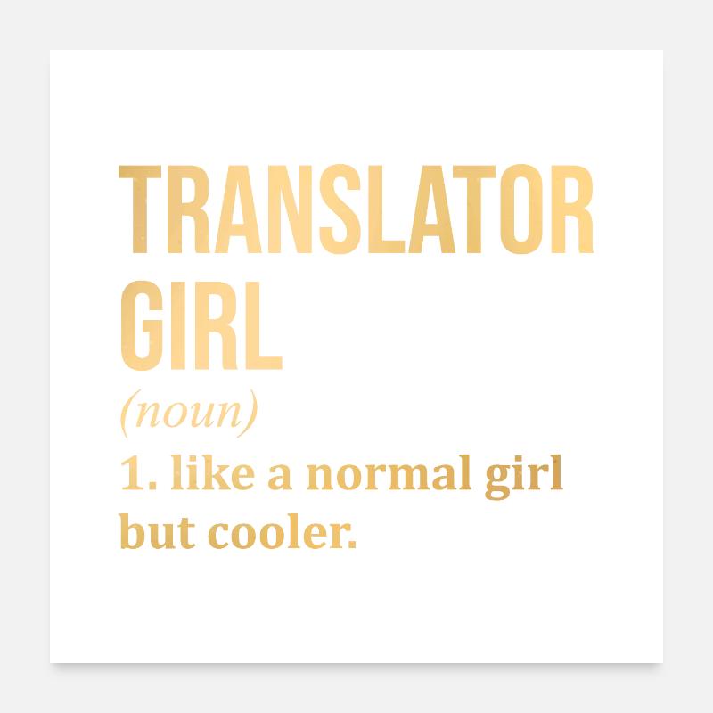 Translator Poster 60 x 60 cm