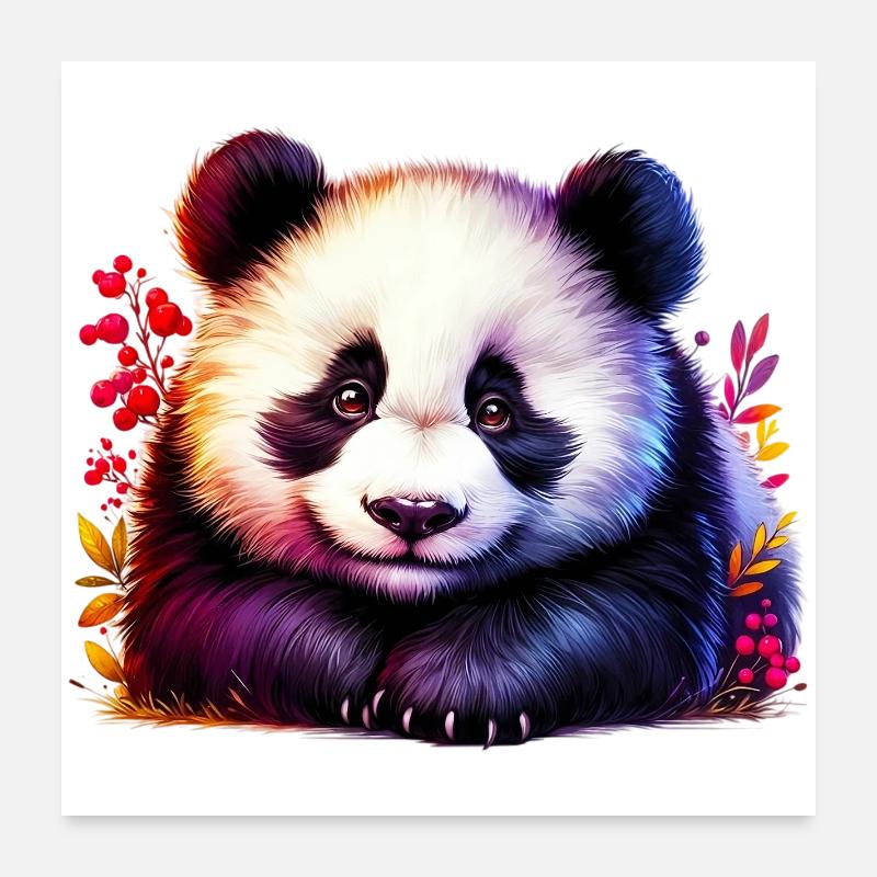 Panda Poster 60x60 cm