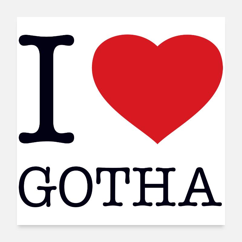 J’ADORE GOTHA Poster 60 x 60 cm
