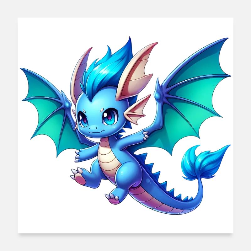Dragon Poster 24" x 24" (60x60 cm)