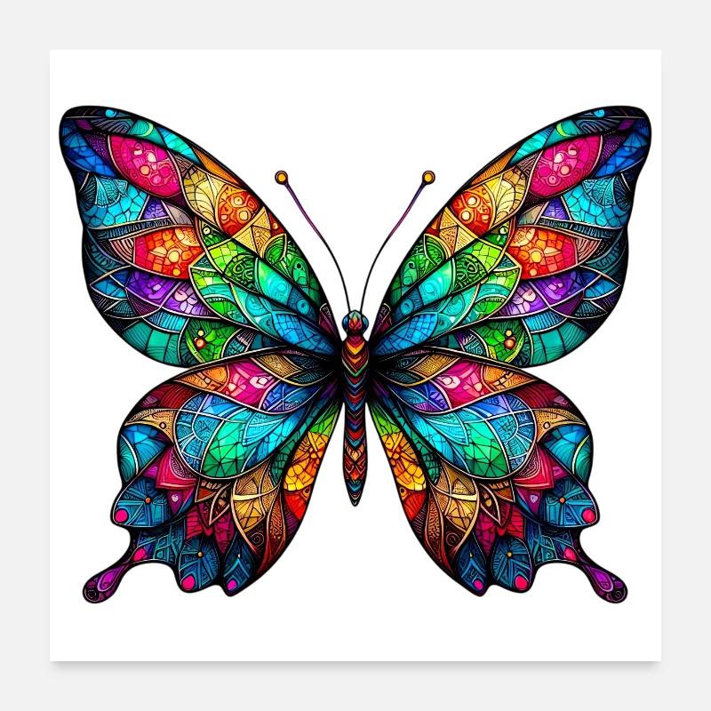 Papillon Poster 60 x 60 cm