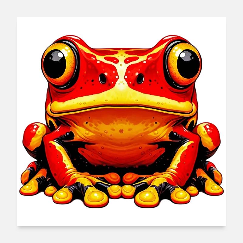 Grenouille Poster 60 x 60 cm