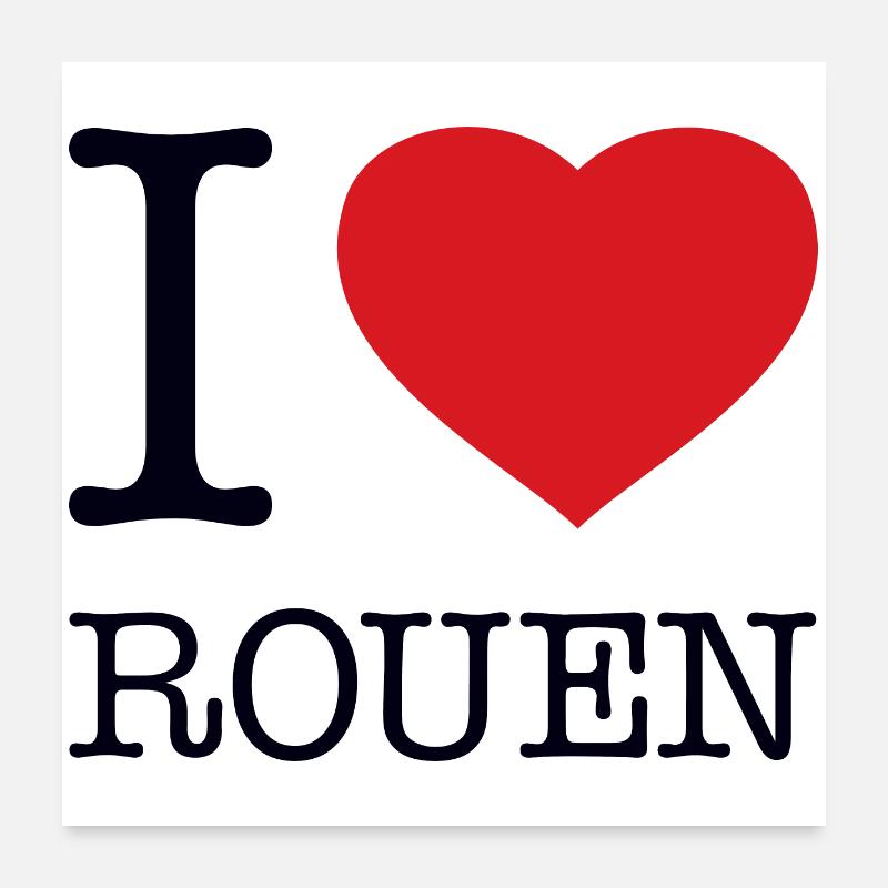 J’ADORE ROUEN Poster 60 x 60 cm