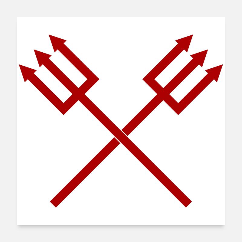 Trident Poster 24" x 24" (60x60 cm)