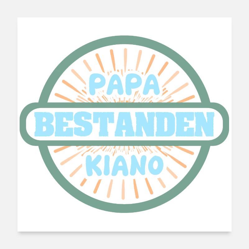 Cadeau pour Kiano Poster 60 x 60 cm