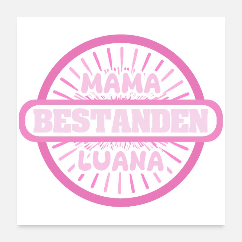 Luana as a first name Poster 24" x 24" (60x60 cm)