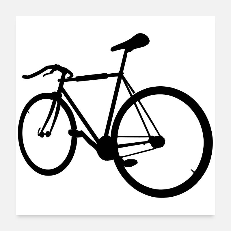 Vélo hipster Poster 60 x 60 cm