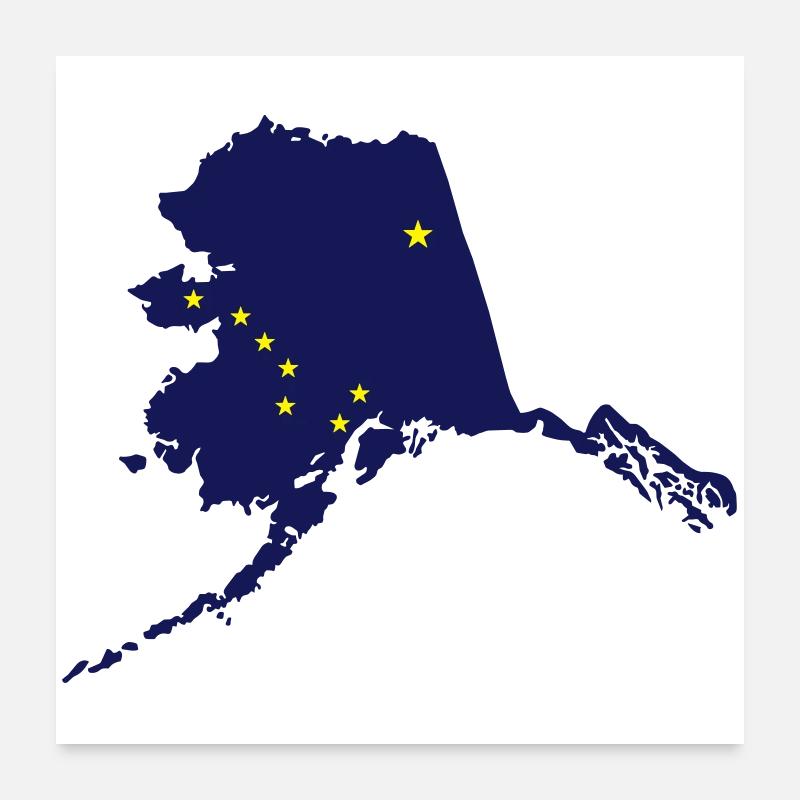 Alaska Poster 24" x 24" (60x60 cm)