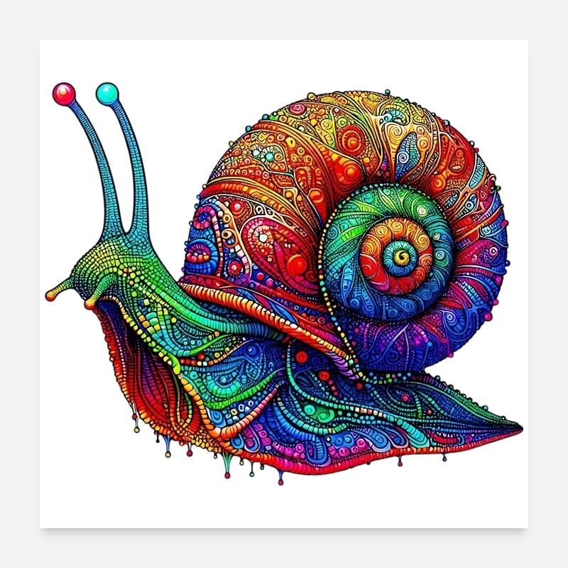 Escargot Poster 60 x 60 cm