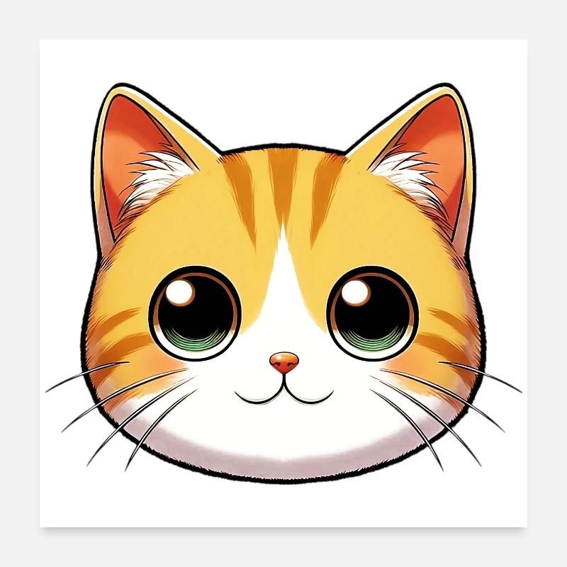 Chat Poster 60 x 60 cm