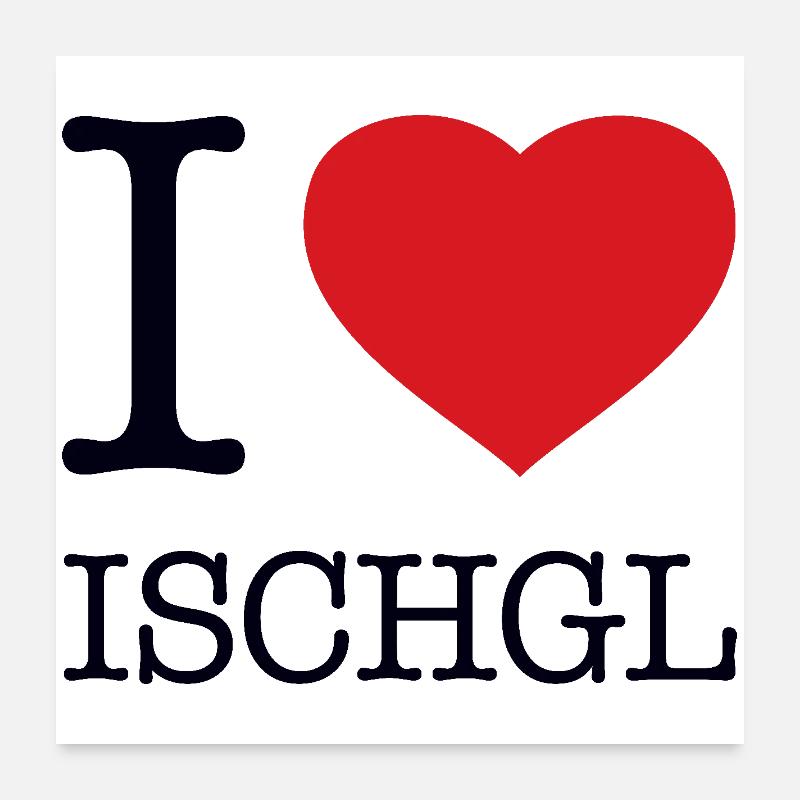 J’ADORE ISCHGL Poster 60 x 60 cm