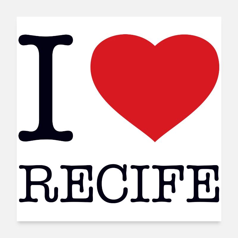 J’ADORE RECIFE Poster 60 x 60 cm