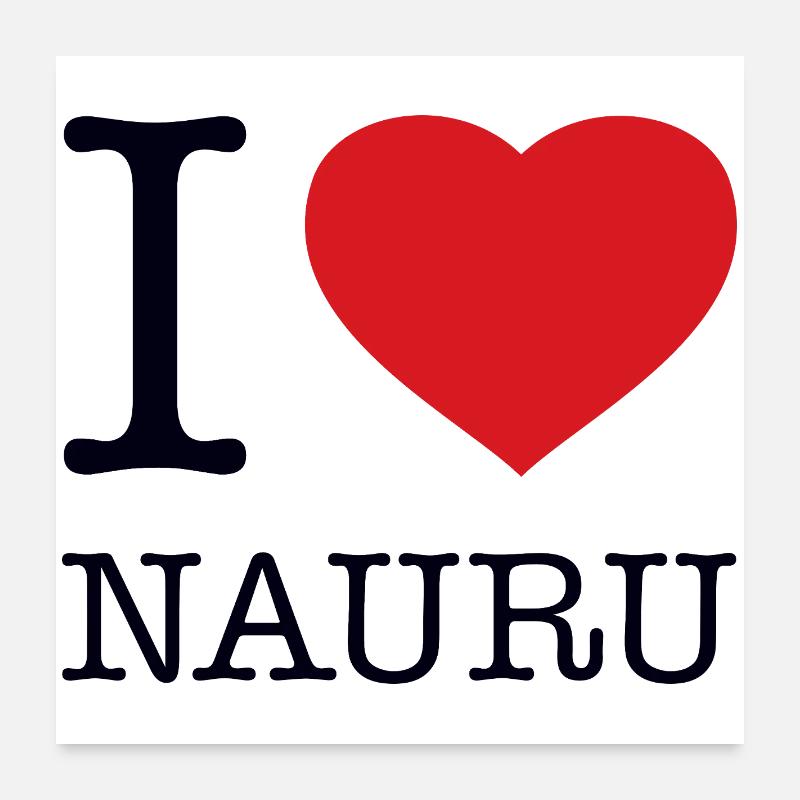 J’ADORE NAURU Poster 60 x 60 cm