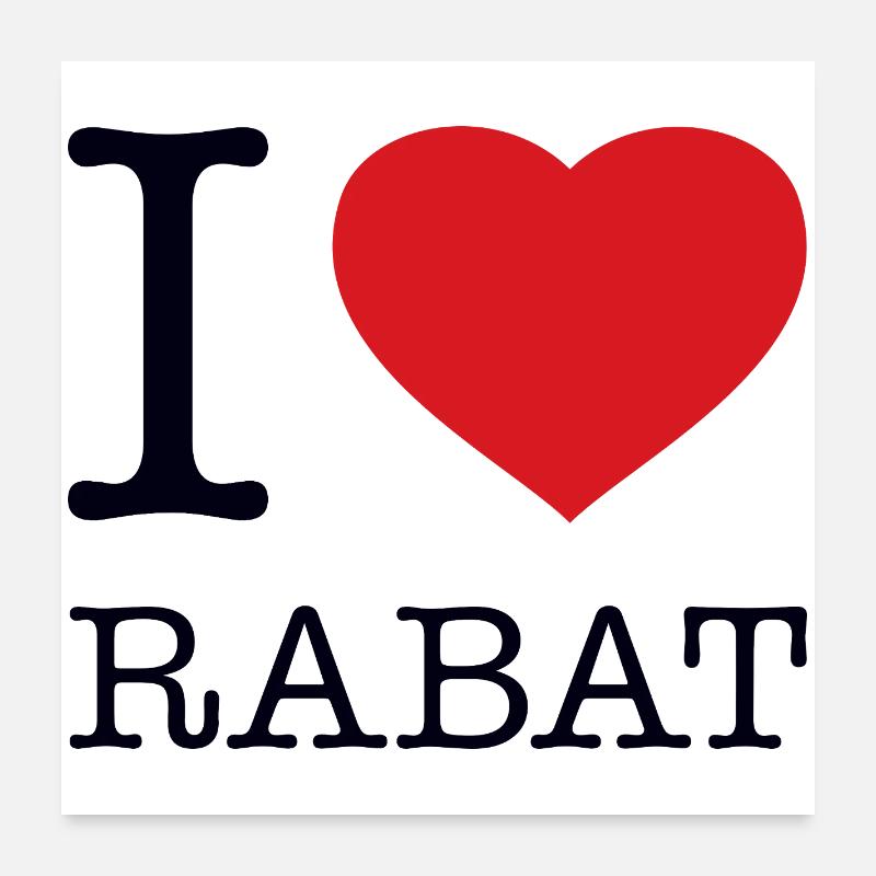 J’ADORE RABAT Poster 60 x 60 cm