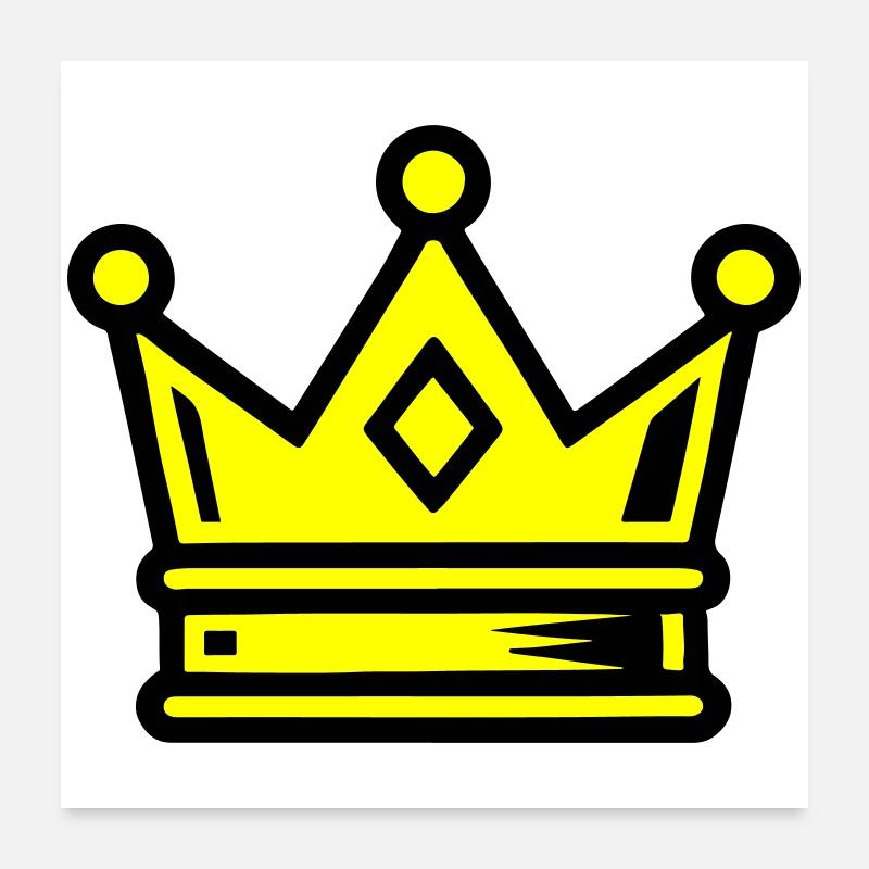 Crown Symbol Poster 24" x 24" (60x60 cm)