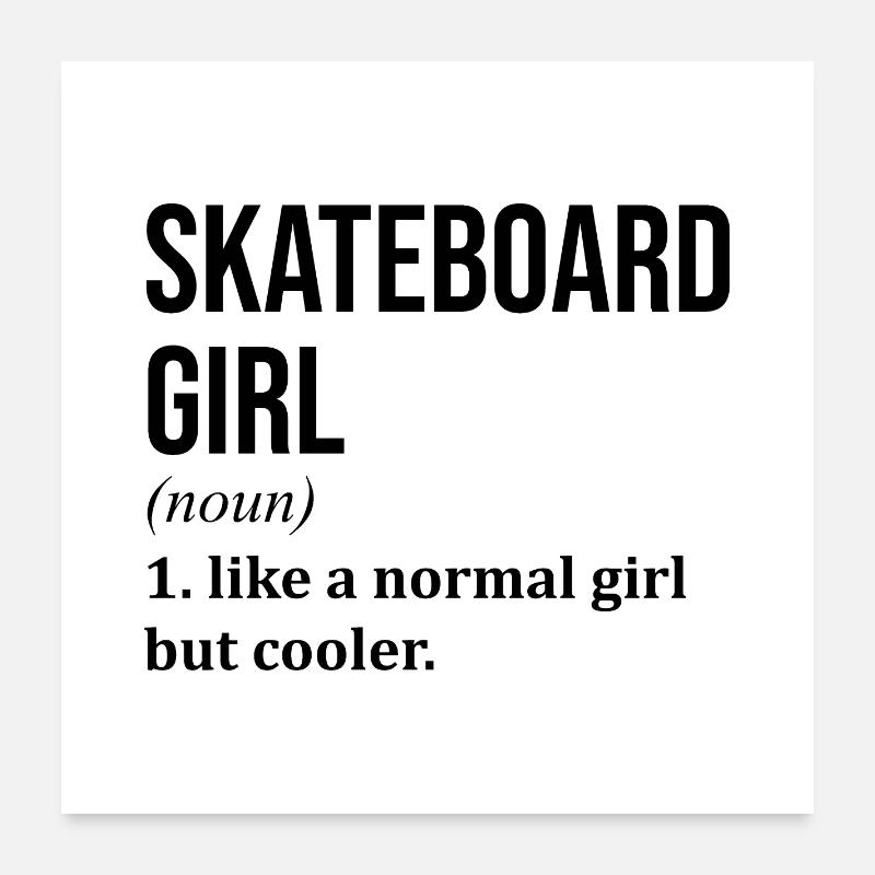 Skateboard Poster 60x60 cm