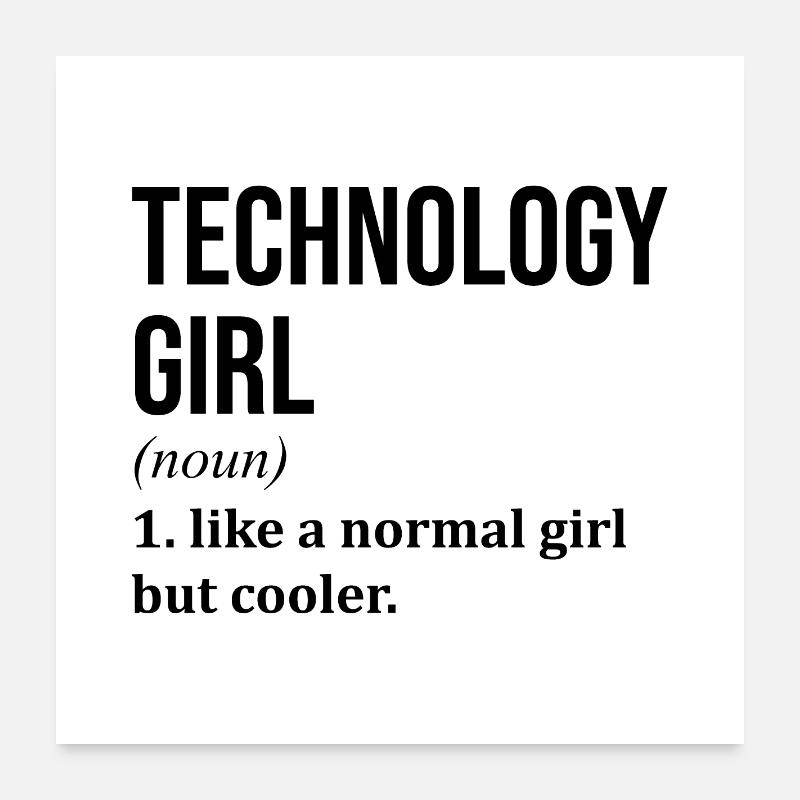 Technologie Poster 60 x 60 cm