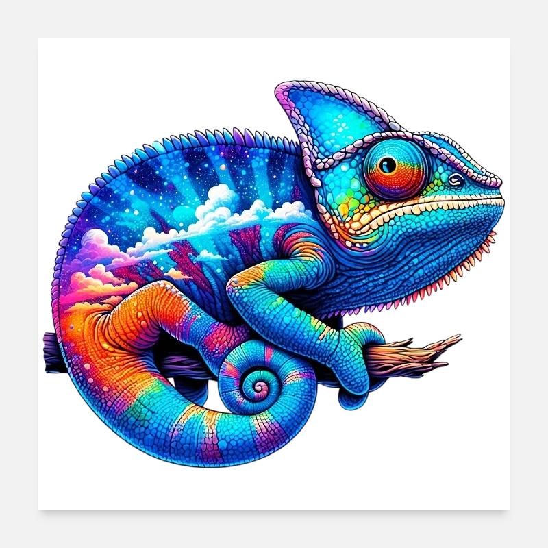Chameleon Poster 24" x 24" (60x60 cm)