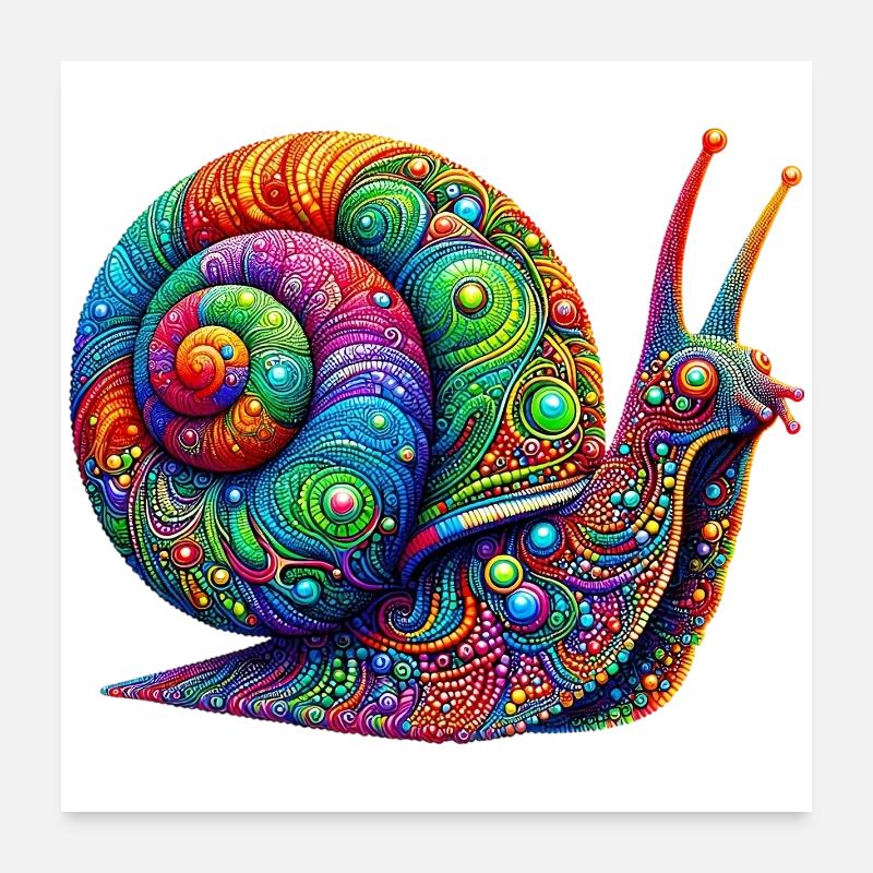 Escargot Poster 60 x 60 cm