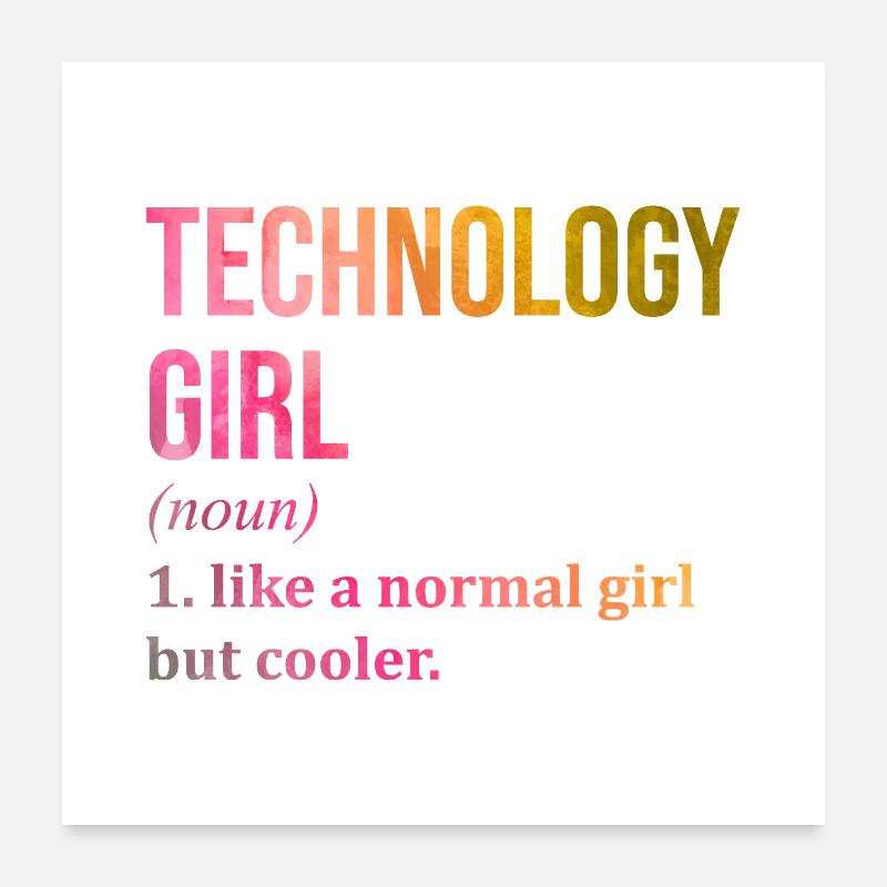Technologie Poster 60 x 60 cm