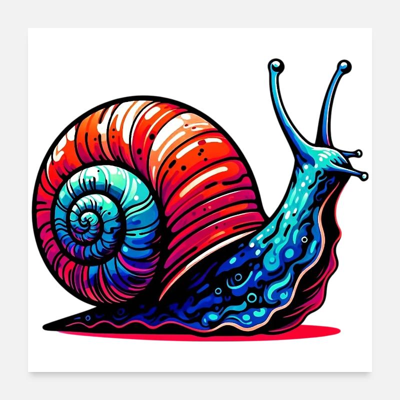 Escargot Poster 60 x 60 cm