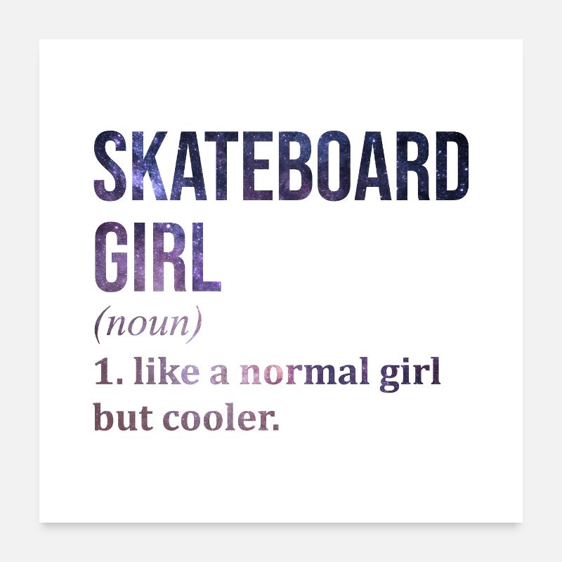 Skateboard Poster 60x60 cm