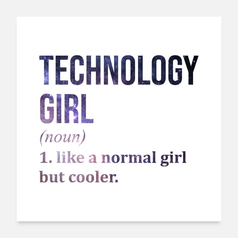 Technologie Poster 60 x 60 cm