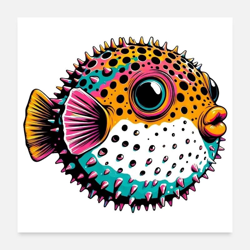 Blowfish Poster 60 x 60 cm