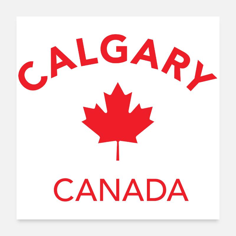 CALGARY, CANADA Poster 60 x 60 cm