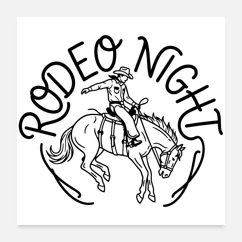 Rodeo Poster 60 x 60 cm