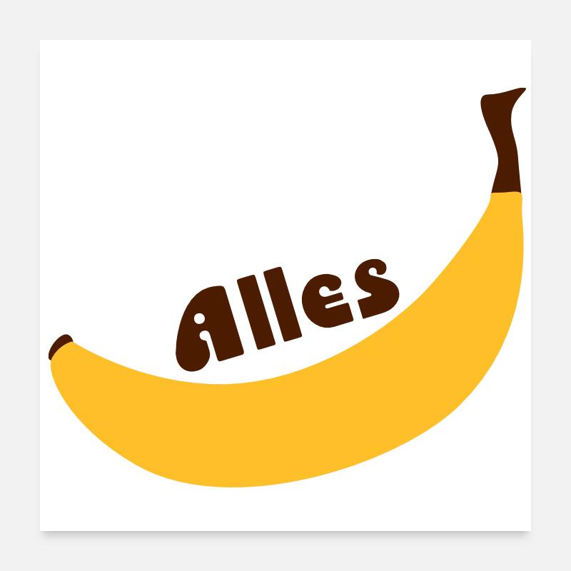 tous banane Poster 60 x 60 cm