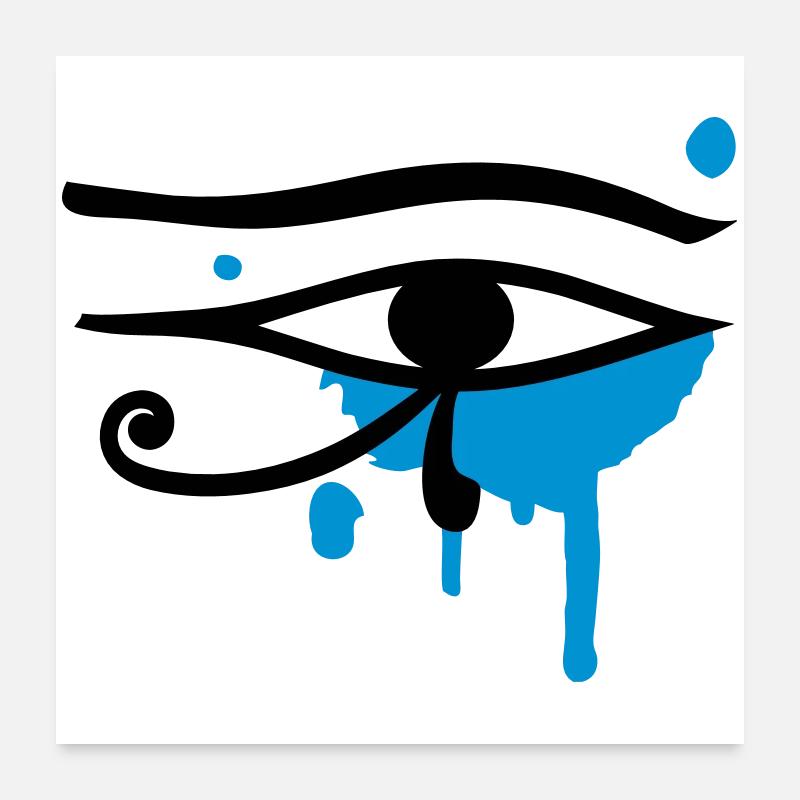 L'oeil d'Horus Poster 60 x 60 cm