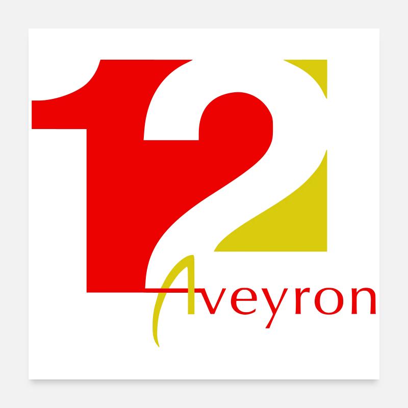 Aveyron Poster 60x60 cm