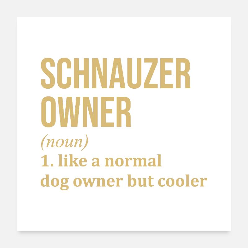 Schnauzer Poster 60 x 60 cm