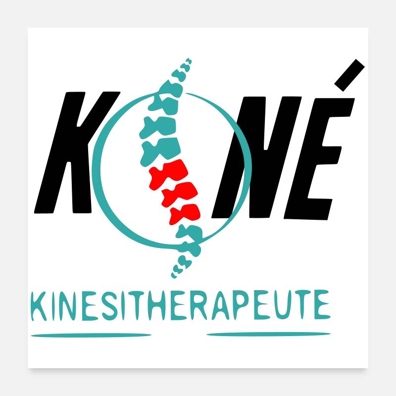 Kinésithérapeute Poster 60 x 60 cm