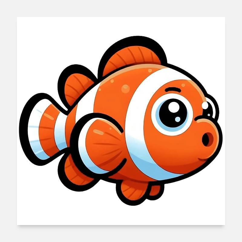 Clownfische Poster 60x60 cm